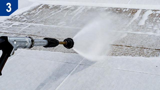 3-System-appropriate low-pressure wash